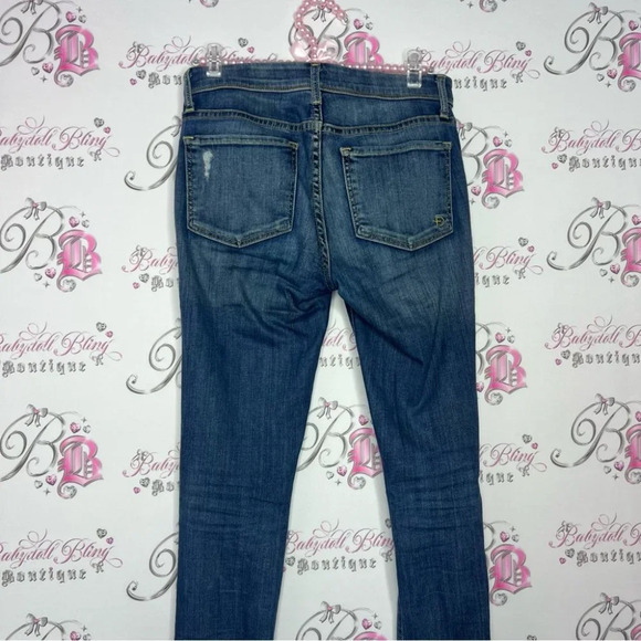 Fidelity jeans denim skinny leg size 24 pants stretchy soft comfy blue jeans - Picture 7 of 8